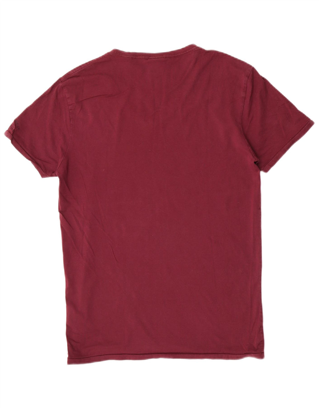 T-shirt męski Scotch & Soda, średniej wielkości bordowa bawełna