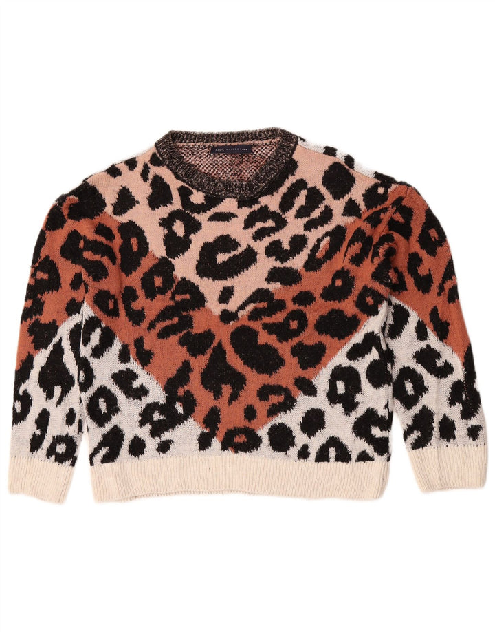 Marks & Spencer Damski sweter z dekoltem w łódkę, UK 10, mały, wielokolorowy