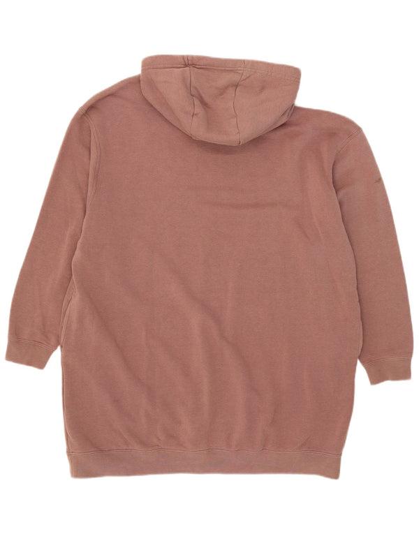 Damska bluza z kapturem Nike Oversized Longline Graphic UK 14 Średni brąz