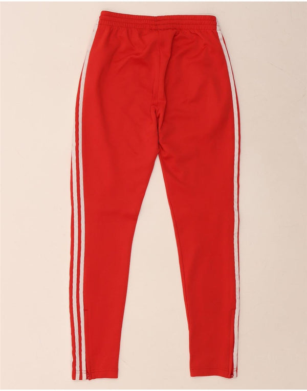Damskie spodnie dresowe ADIDAS UK 8, małe, czerwone, bawełniane