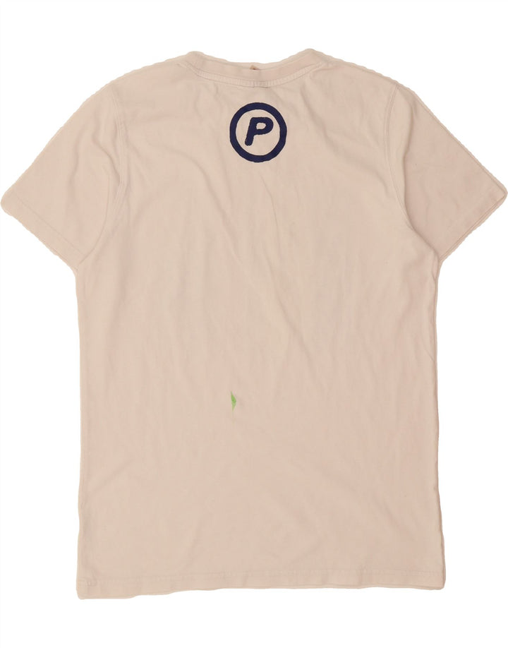 PUMA Mens Graphic T-Shirt Top Small White Vintage Puma and Second-Hand Puma from Messina Hembry 