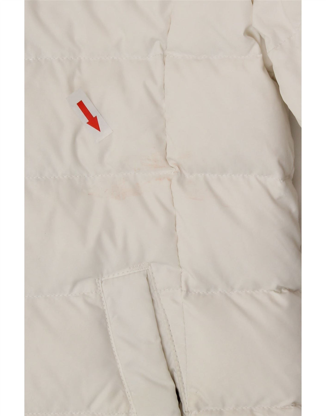 Damska ocieplana kurtka Tommy Hilfiger UK 6 XS, biały poliester