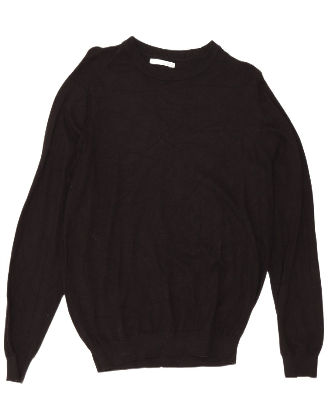 Męski sweter z dekoltem w łódkę Zara, średni czarny