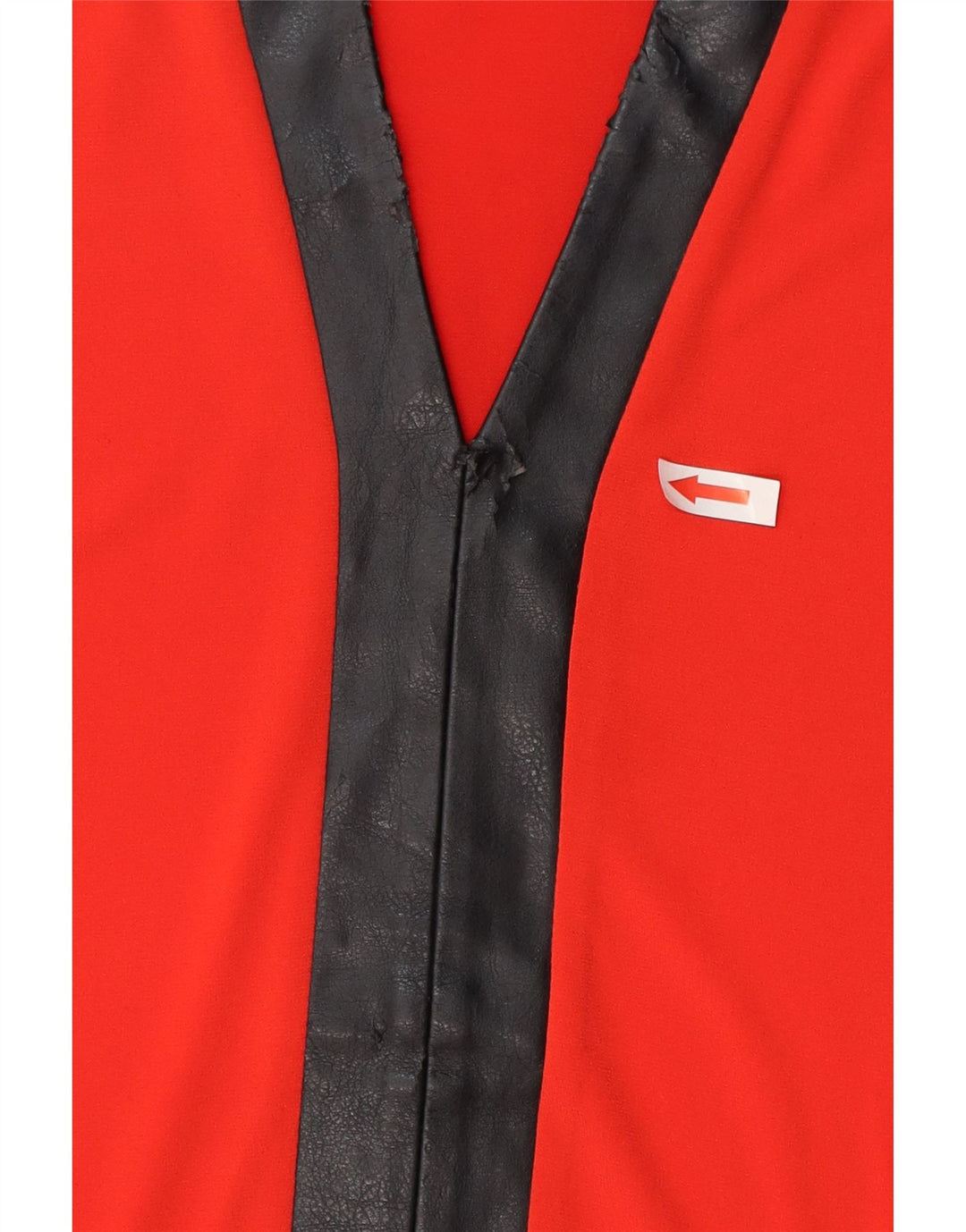 Damska bluzka Calvin Klein Top UK 10, mała, czerwona, poliester z blokami kolorów