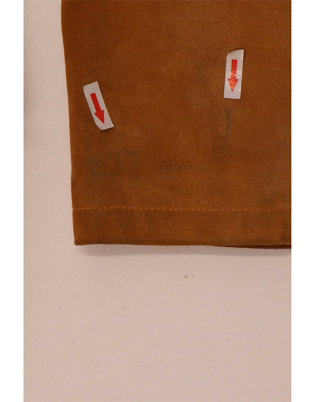Vintage damski zamszowy płaszcz IT 42 średniej beżowej skóry