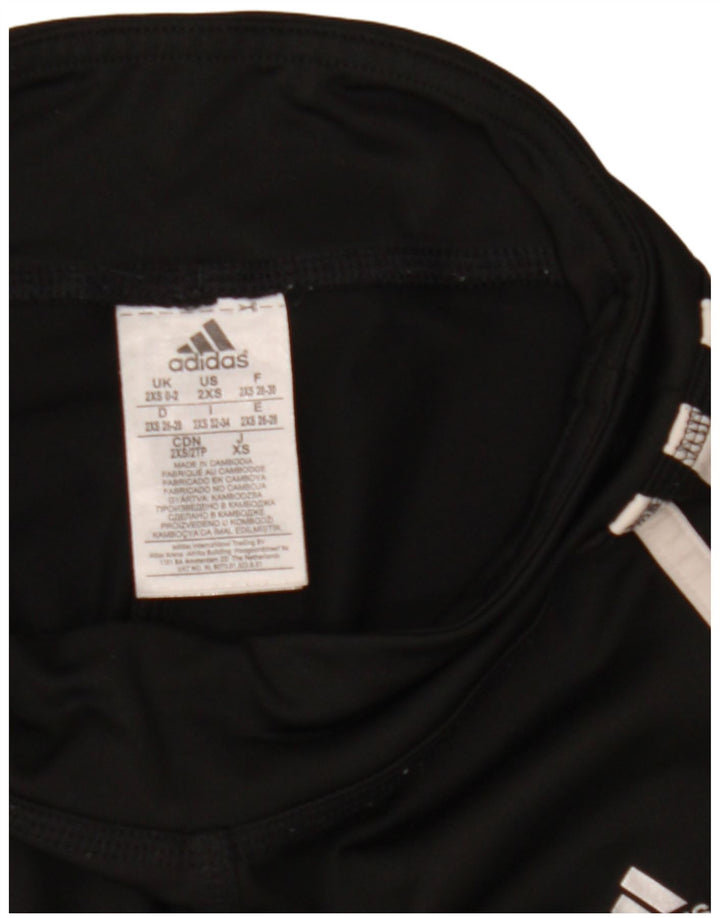Legginsy damskie Adidas UK 0/2 2XS Czarny poliester