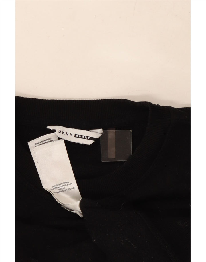 Damska bluza oversize Dkny z grafiką w kratkę, UK 10, mała czarna