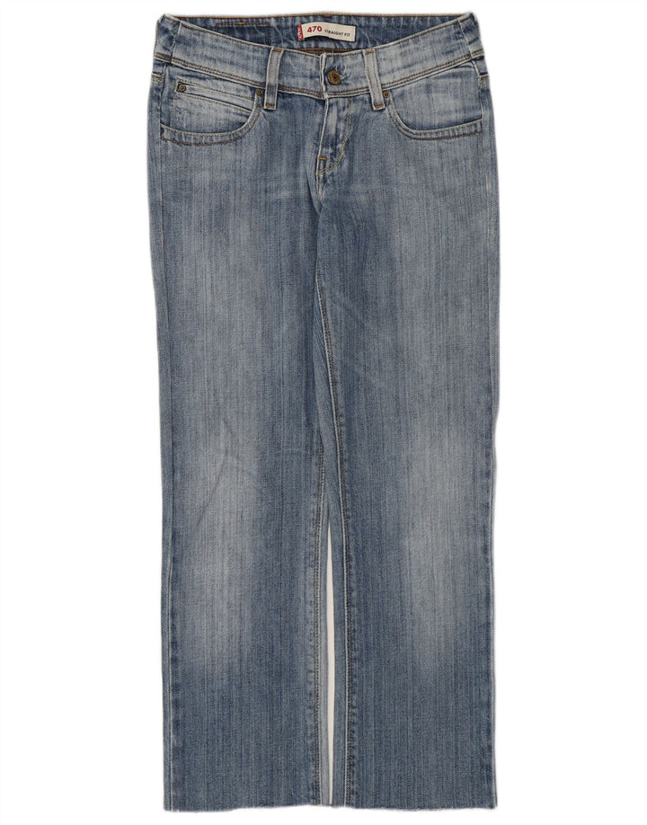 Damskie jeansy Levi's 470 Straight W28 L26 Niebieskie