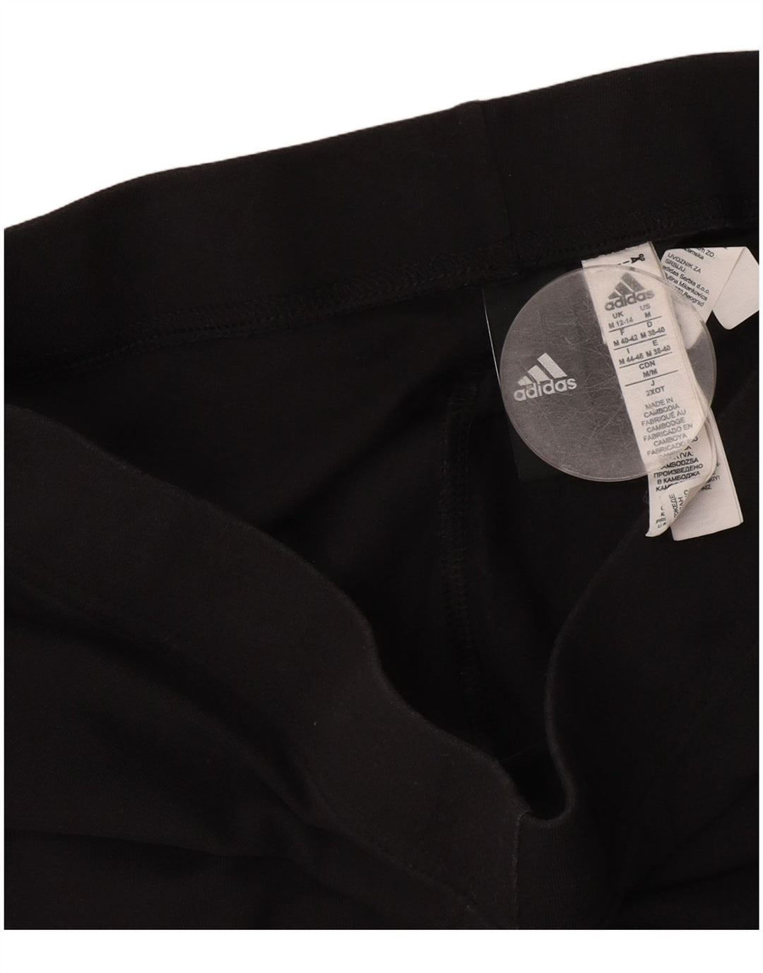 Damskie legginsy Adidas Graphic UK 12/14 Średnia czarna bawełna
