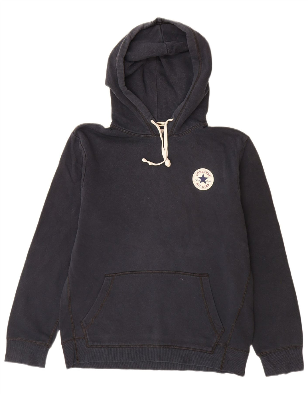 Converse Męski sweter z kapturem, mały, granatowy, bawełniany