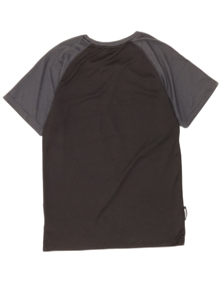 Męski T-shirt Mountain Warehouse IsoCool, mały, czarny, z blokami kolorów