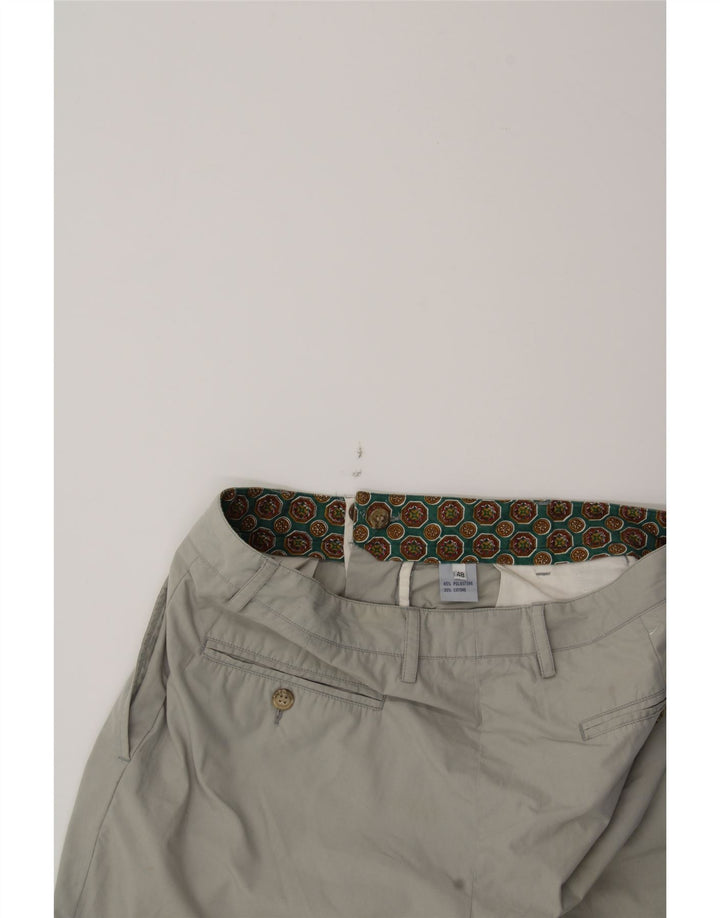 SEA BARRIER Mens Pegged Chino Shorts IT 48 Medium W38  Grey Polyester Vintage Sea Barrier and Second-Hand Sea Barrier from Messina Hembry 