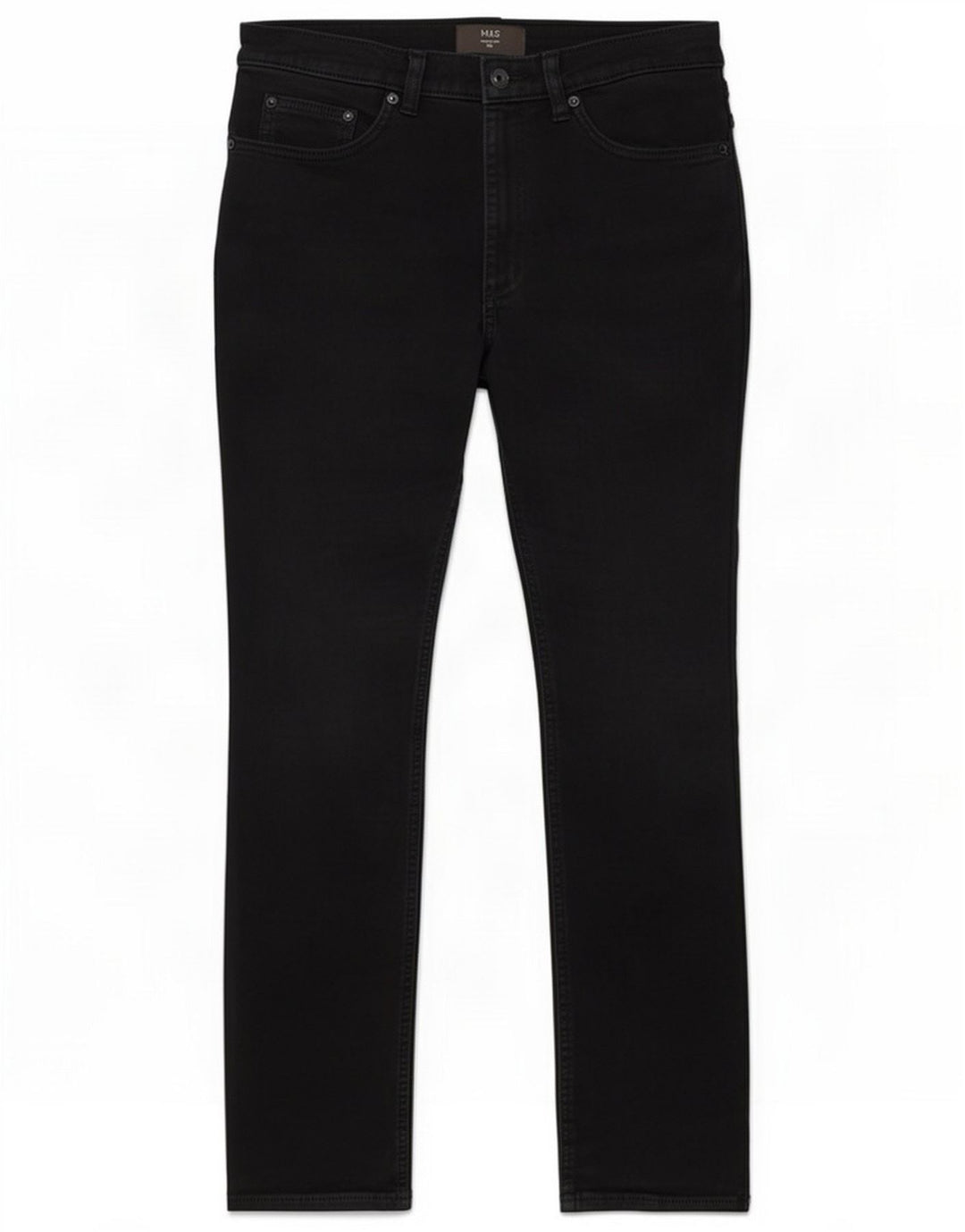 Marks & Spencer Damskie jeansy slim W32 L31 Czarne bawełniane