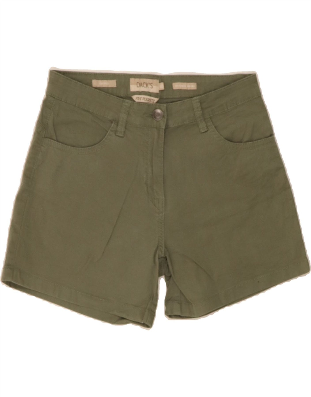 DACK'S Womens Casual Shorts IT 40 Small W26  Green Cotton Vintage Dack's and Second-Hand Dack's from Messina Hembry 