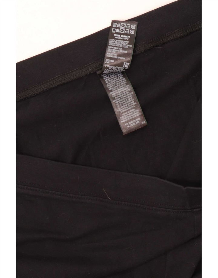 Legginsy damskie Marks & Spencer UK 20 2XL, czarne, bawełniane