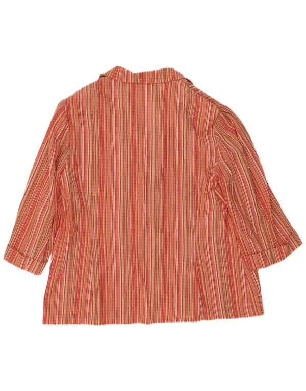Elisa Landri Damska marynarka oversize zapinana na 3 guziki, UK 18 XL, wielokolorowa