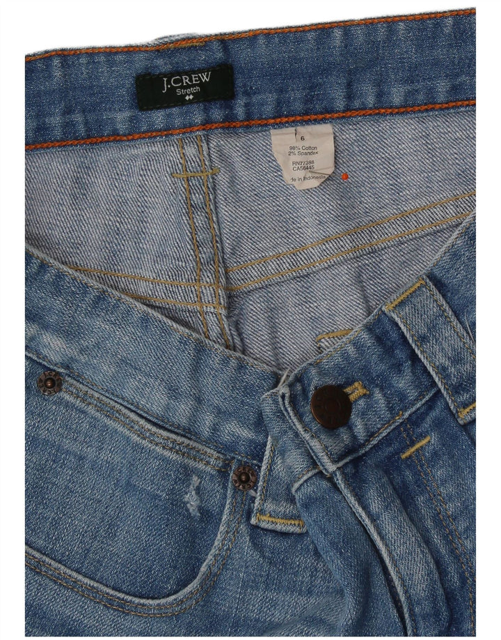 Damskie spodenki jeansowe J. CREW US 6 Medium W30, niebieska bawełna