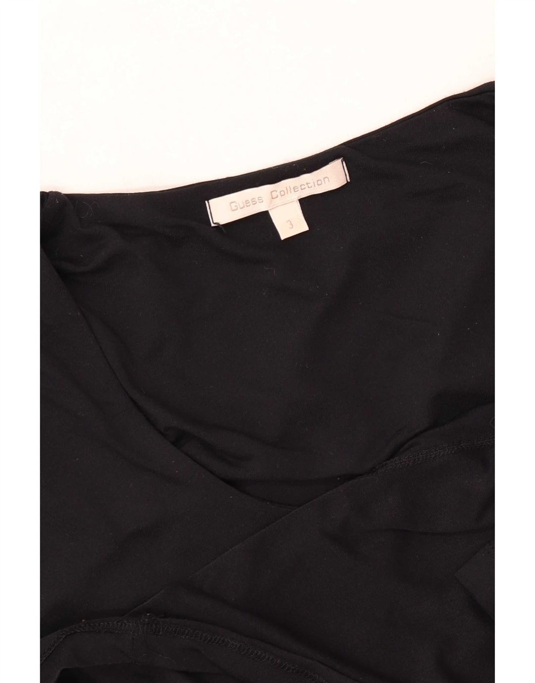 Damski top Guess z rękawem 3/4, rozmiar 3 XS, czarny