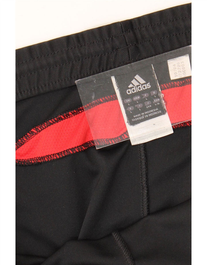 Męskie spodenki sportowe Adidas, duże, czarne, poliestrowe
