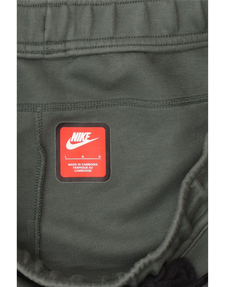 Męskie spodenki sportowe Nike, duże, zielone, bawełniane