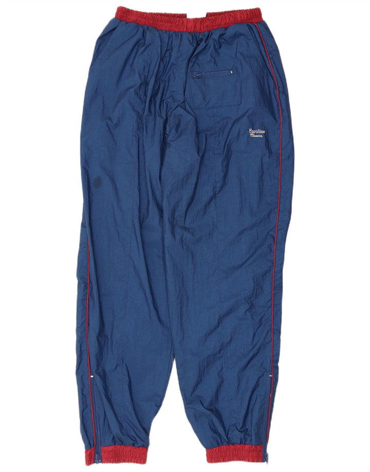 Vintage męski, oversize'owy, pełny dres, w kolorze średniego granatu