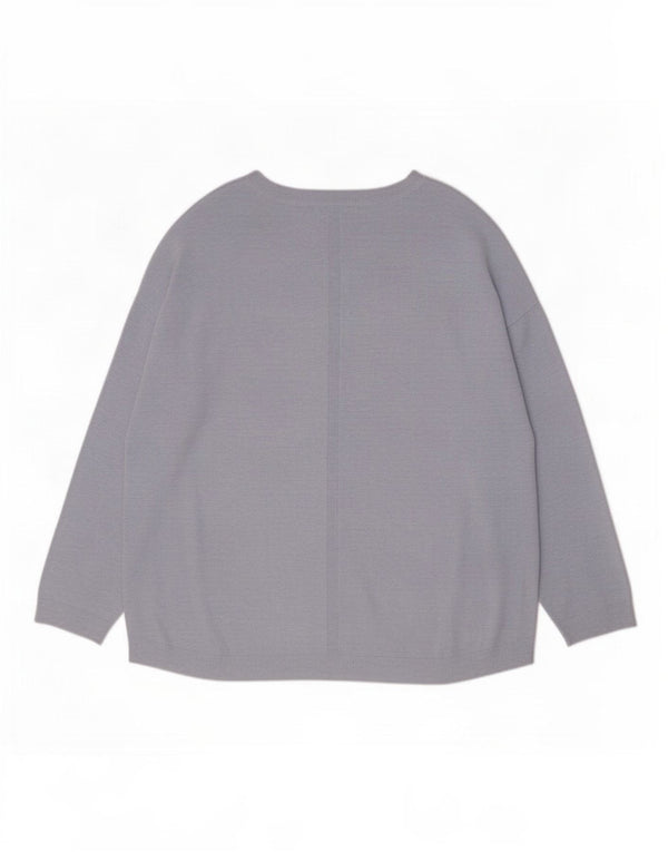 Sweter damski John Lewis Weekend Oversize z dekoltem w łódkę, UK 18 XL, niebieski