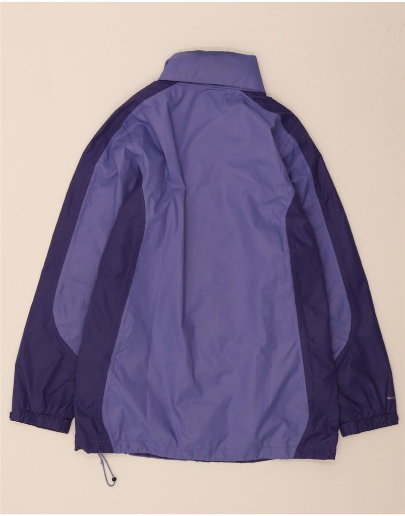 REGATTA Womens Rain Jacket UK 14 Large Purple Colourblock Polyester Vintage Regatta and Second-Hand Regatta from Messina Hembry 