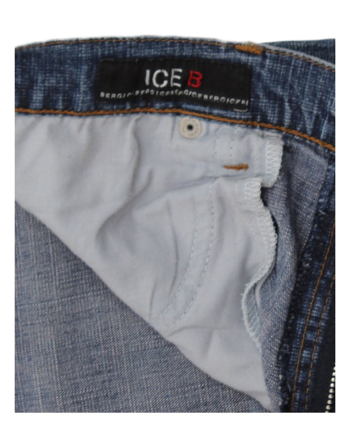 Damskie spodenki jeansowe ICEBERG W30 Średni niebieski, bawełniany