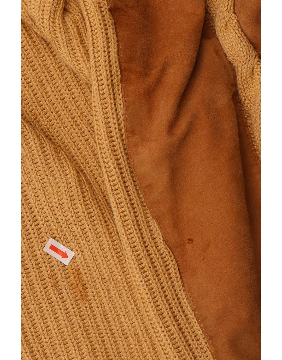 Vintage męski sweter z okrągłym dekoltem XL, beżowy