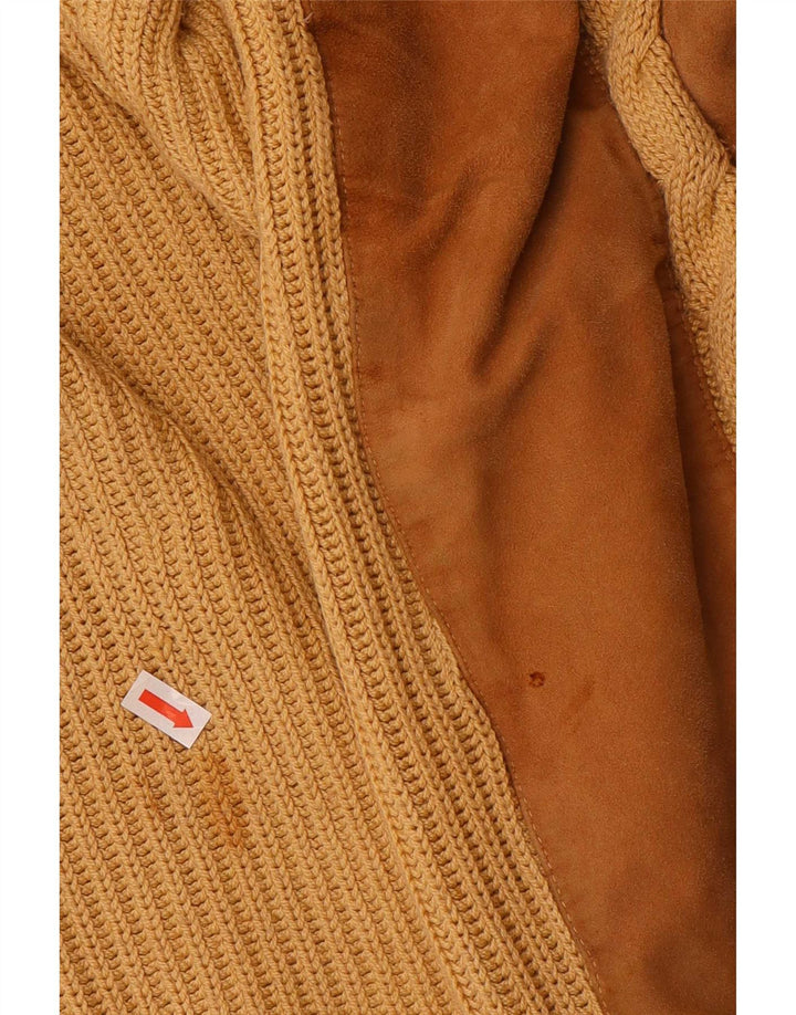 Vintage męski sweter z okrągłym dekoltem XL, beżowy