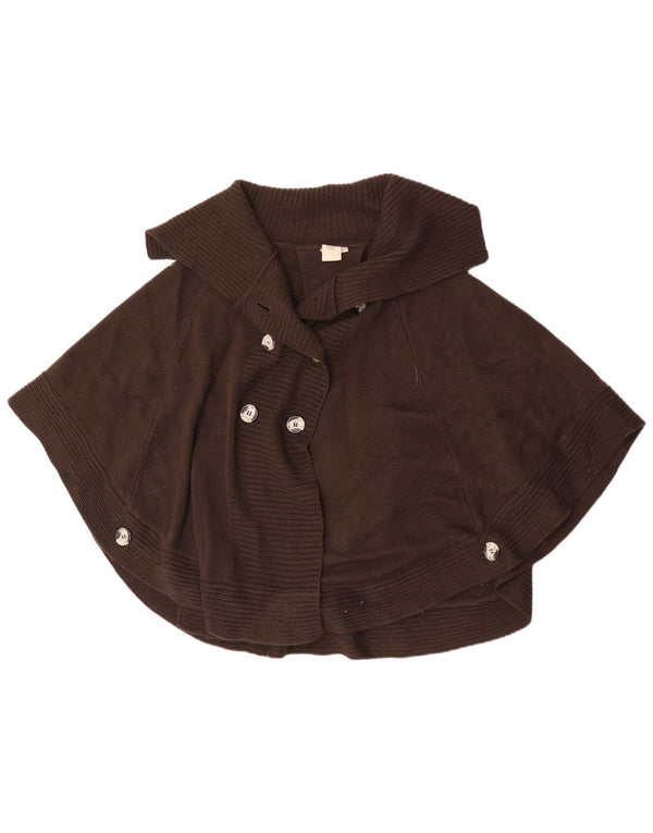 Damski sweter ponczo z bawełny Traders UK 26/28 5XL Brązowy akryl