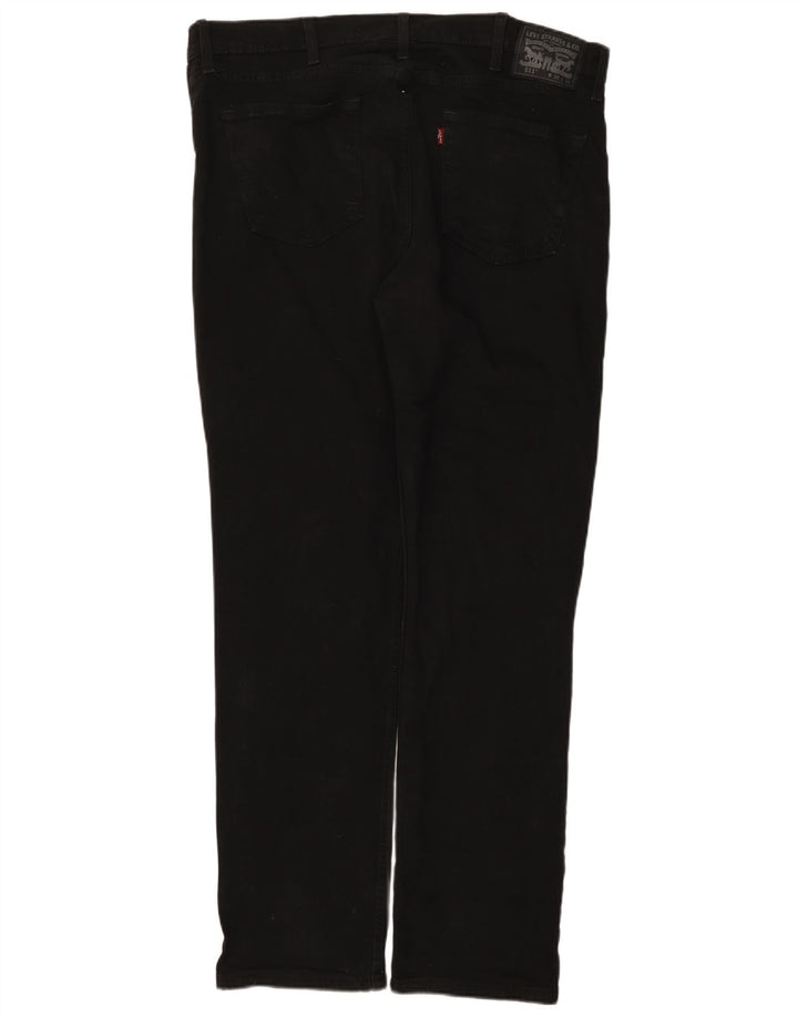 Męskie jeansy Levi's 511 Slim W38 L32 Czarna bawełna