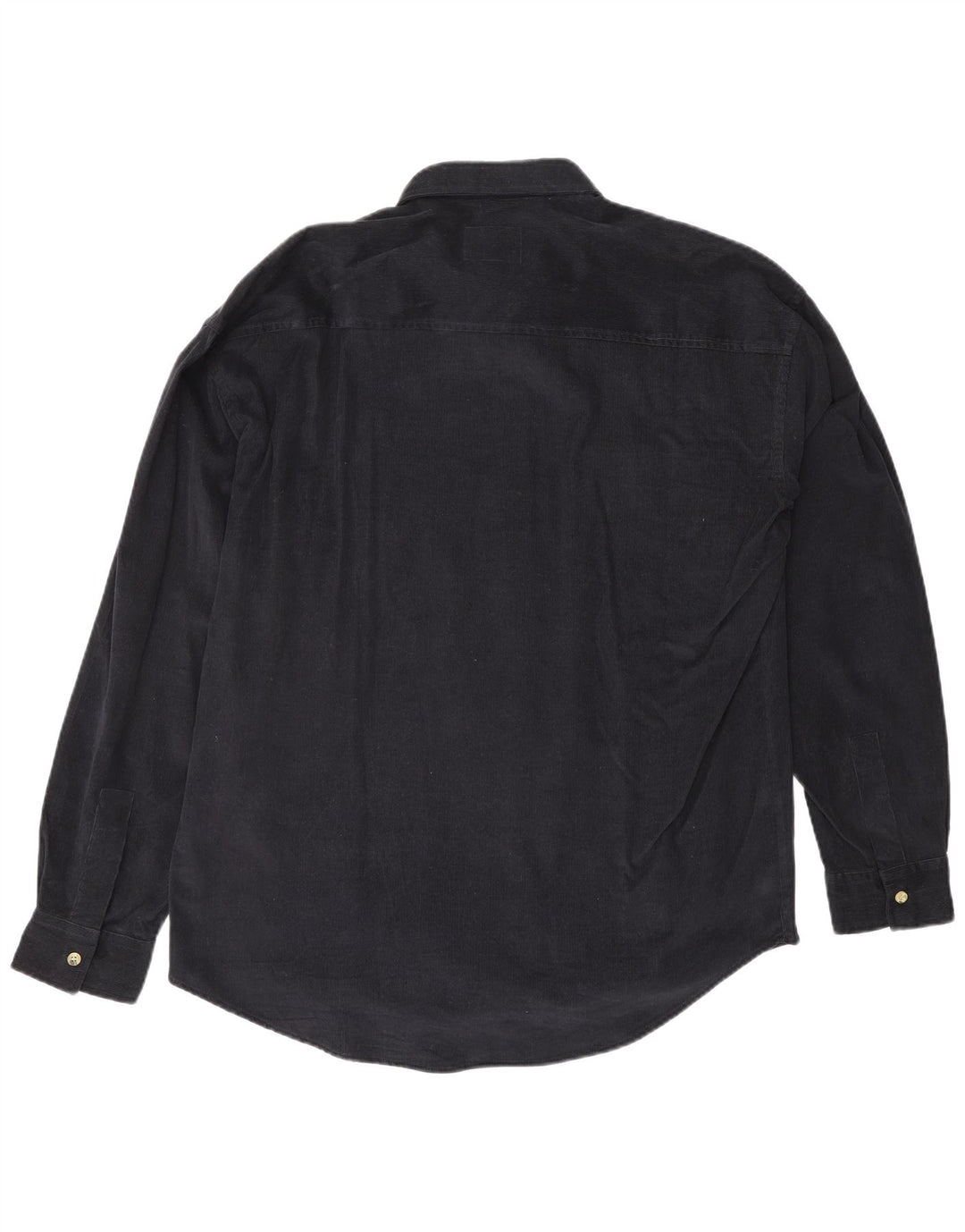 BRUGI Wysoka koszula sztruksowa męska, średni granatowy akryl