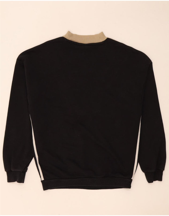Damska bluza oversize Adidas Jumper UK 10 Small Black Colorblock