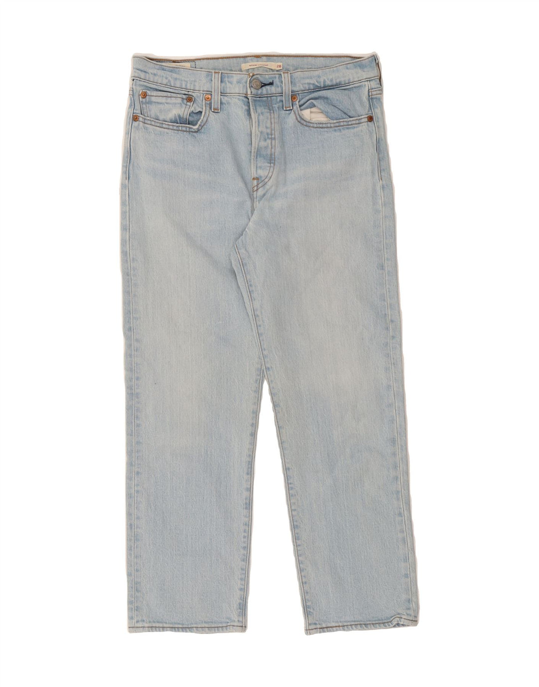 LEVI'S Womens Wedgie Cropped Jeans W28 L24 Blue Vintage Levi's and Second-Hand Levi's from Messina Hembry 