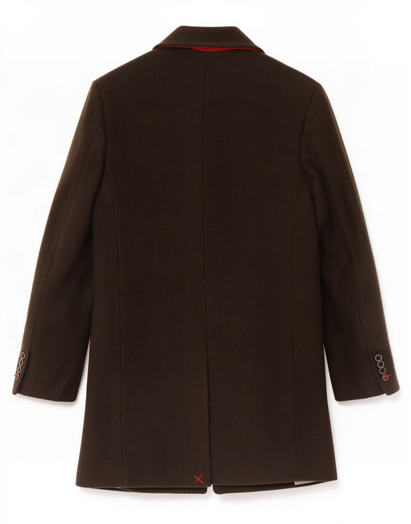 Płaszcz męski Vintage UK 40, duży, brązowy, wełniany