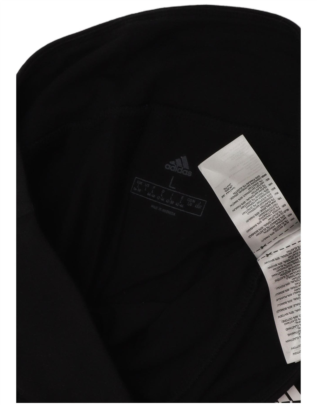 Damskie legginsy ADIDAS Graphic UK 16/18, duże, czarne, bawełniane