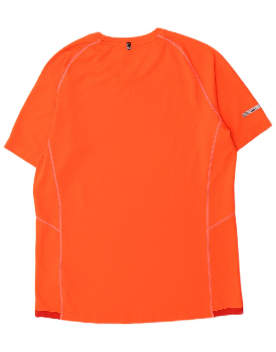 Męski T-shirt Nike Dri Fit Top, średni, pomarańczowy, poliestrowy blok kolorów