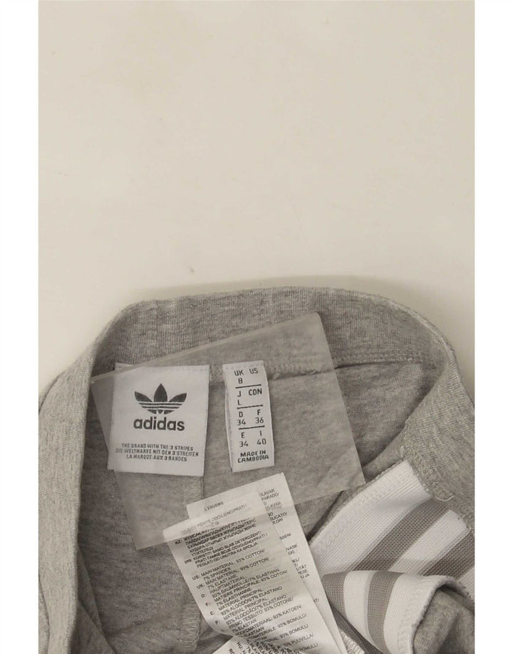 Damskie legginsy Adidas Graphic UK 8 Small, szare, bawełniane