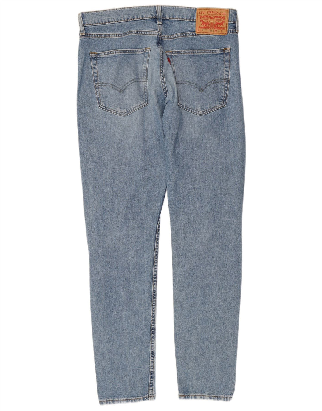 Męskie jeansy Levi's 512 Distressed Slim Tapered W34 L32 Niebieskie bawełniane