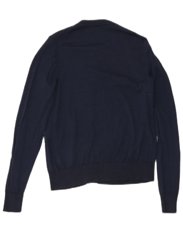 Sweter damski Marks & Spencer UK 8, mały, granatowy, wełna merynosów