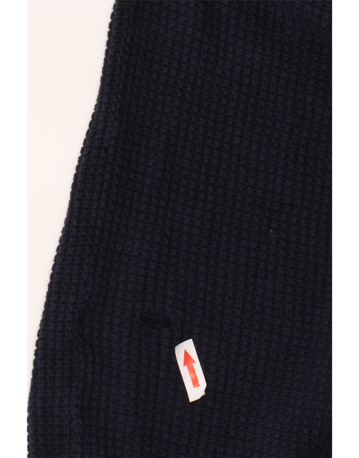 Męski sweter z okrągłym dekoltem Zara XL, granatowy