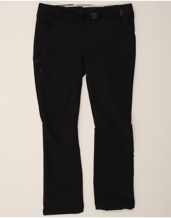 Damskie spodnie cargo Decathlon Bootcut, duże W38 L31, czarne, poliestrowe