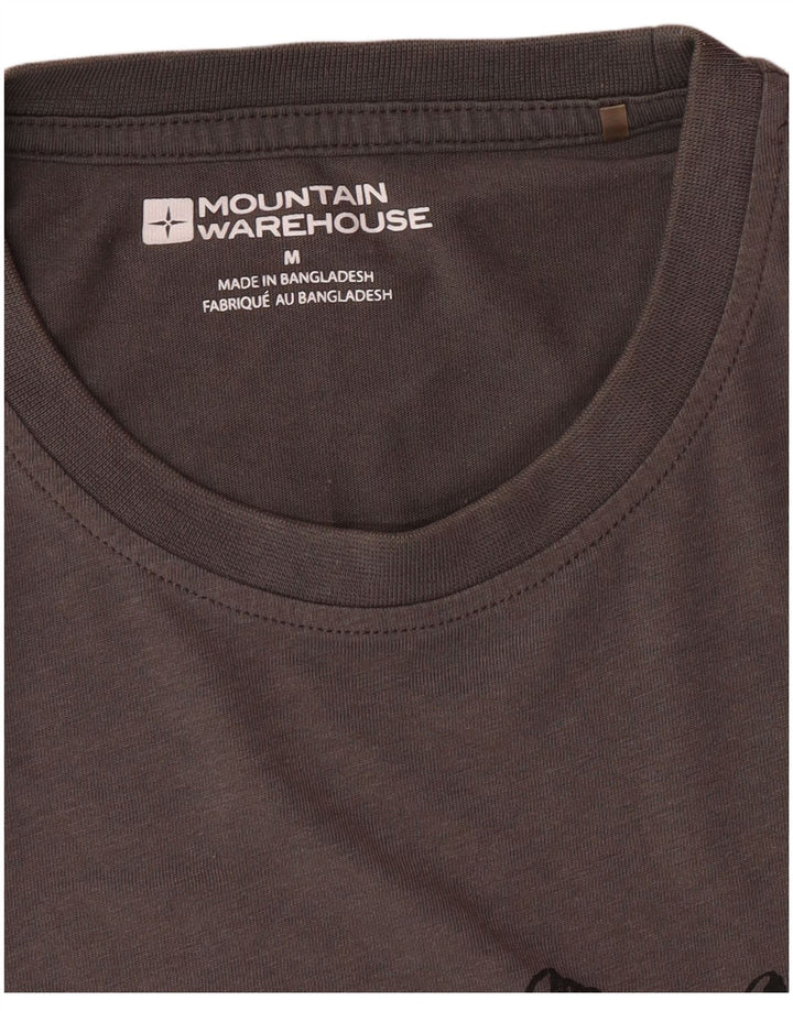 Męski T-shirt z grafiką MOUNTAIN WAREHOUSE Średni szary
