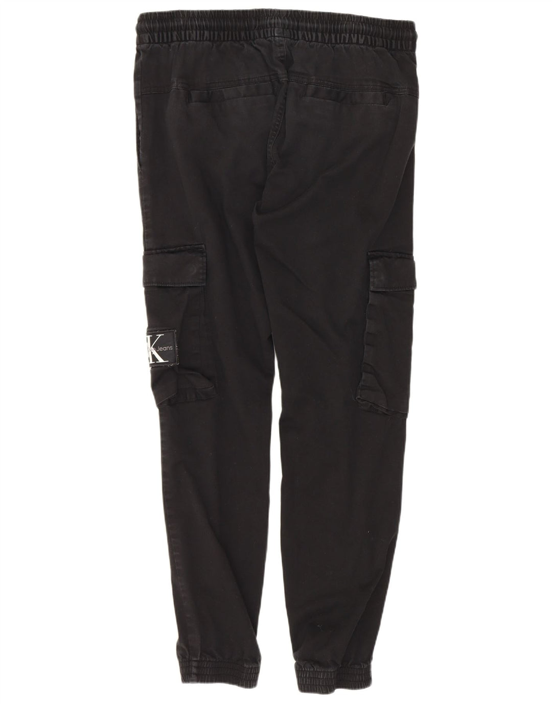 Spodnie damskie Calvin Klein Joggers Cargo Medium W30 L28 Czarna bawełna