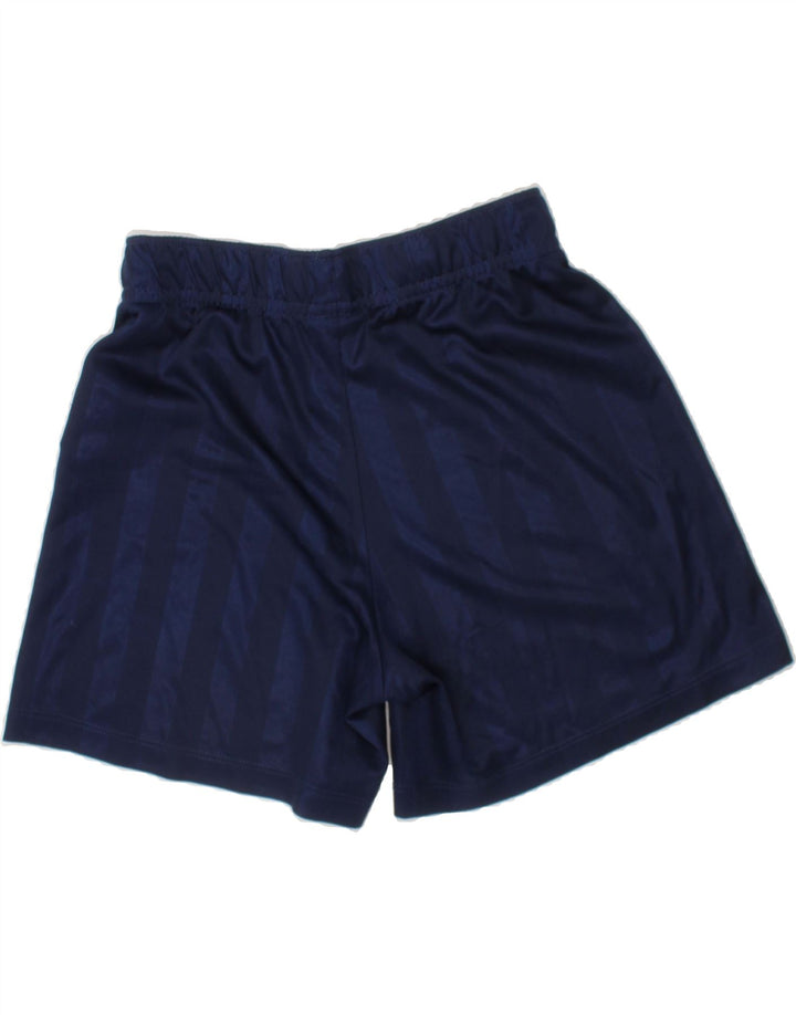 NIKE Boys Dri Fit Sport Shorts 8-9 Years Small Navy Blue Striped Polyester Vintage Nike and Second-Hand Nike from Messina Hembry 