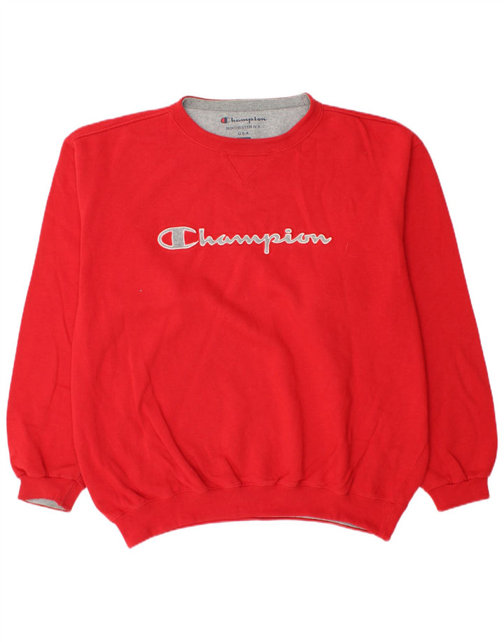 Męska bluza z grafiką CHAMPION XL, czerwona