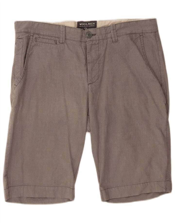 Męskie spodenki Chino Woolrich W36, duże, szare, bawełniane