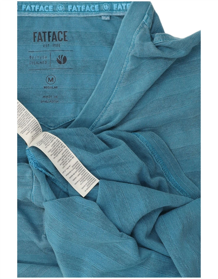 T-shirt męski Fat Face, bawełniany, w średnie niebieskie paski