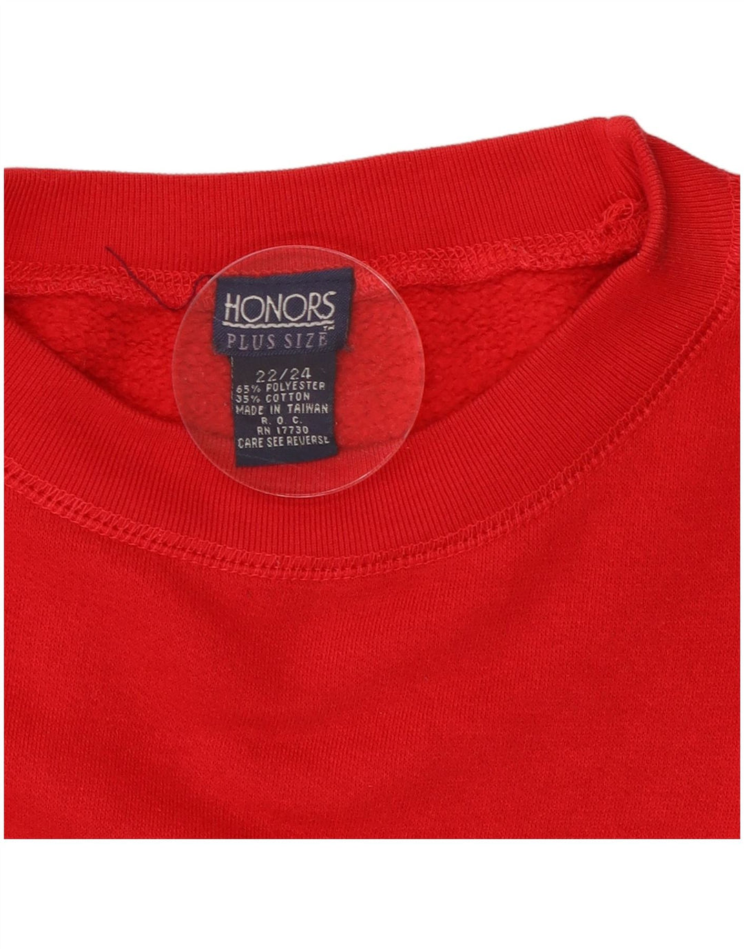 Damska bluza oversize z grafiką Honors UK 22/24 2XL czerwona
